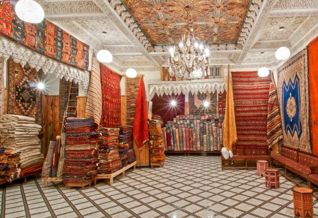 Fez Shopping Guide: What to Buy in Morocco’s Craft Capital 10 Moroccan rugs are famous around the world — and in Fez, you’ll find some of the finest. Each rug is a work of art, woven by hand over weeks or even months. The designs vary by region and tribe, each with its own symbols, colors, and meanings.In Fez, you’ll come across both thick woolen Berber rugs and delicate urban-style carpets with more intricate patterns. Whether you're buying a small rug for decoration or a large one for your home, these textiles offer warmth, authenticity, and beauty.